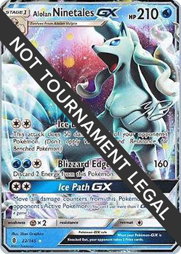 0022 Alolan Ninetales GX - 2017 (Zachary Bokhari) Ultra Rare World Championship Decks