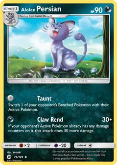 0079 Alolan Persian - 79/149 (Cosmos Holo) Promo Blister Exclusives