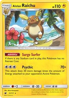 0031 Alolan Raichu - 31/111 (SM Crimson Invasion) Rare Deck Exclusives