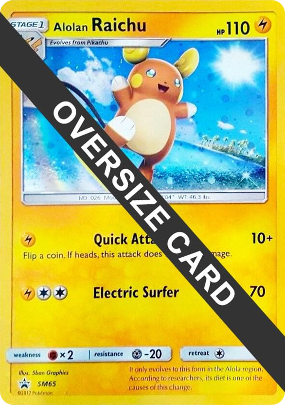 SM065 Alolan Raichu - SM65 Promo Jumbo Cards