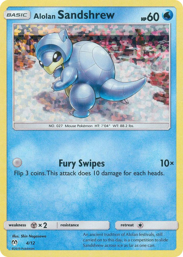 0004 Alolan Sandshrew Promo McDonald's Promos 2019