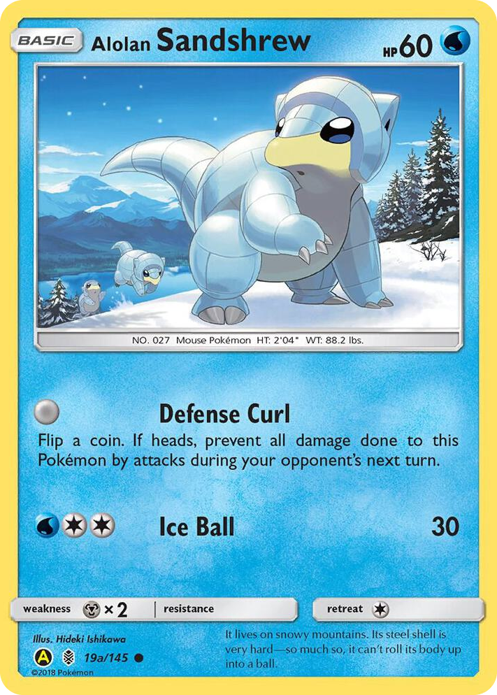 0019a Alolan Sandshrew - 19a/145 Promo Alternate Art Promos