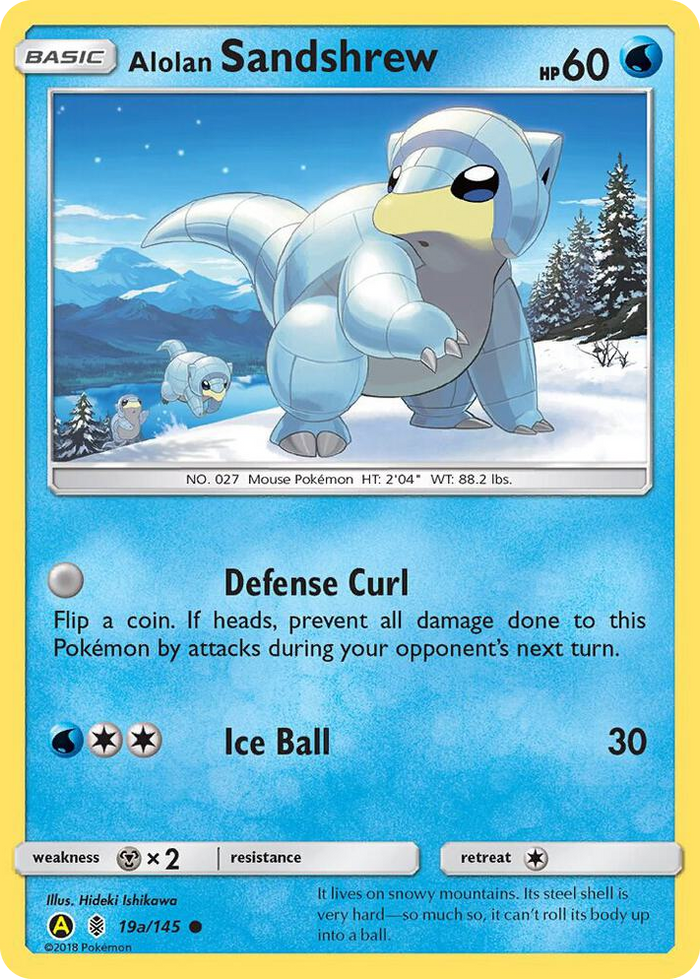 0019a Alolan Sandshrew - 19a/145 Promo Alternate Art Promos