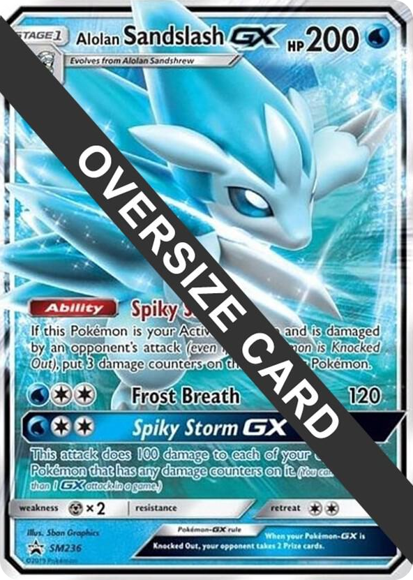 SM236 Alolan Sandslash GX - SM236 Promo Jumbo Cards