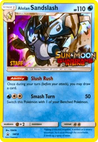 SM018 Alolan Sandslash - SM18 (Prerelease) [Staff] Promo SM Promos
