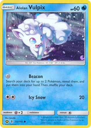 0021a Alolan Vulpix - 21a/145 Promo Alternate Art Promos