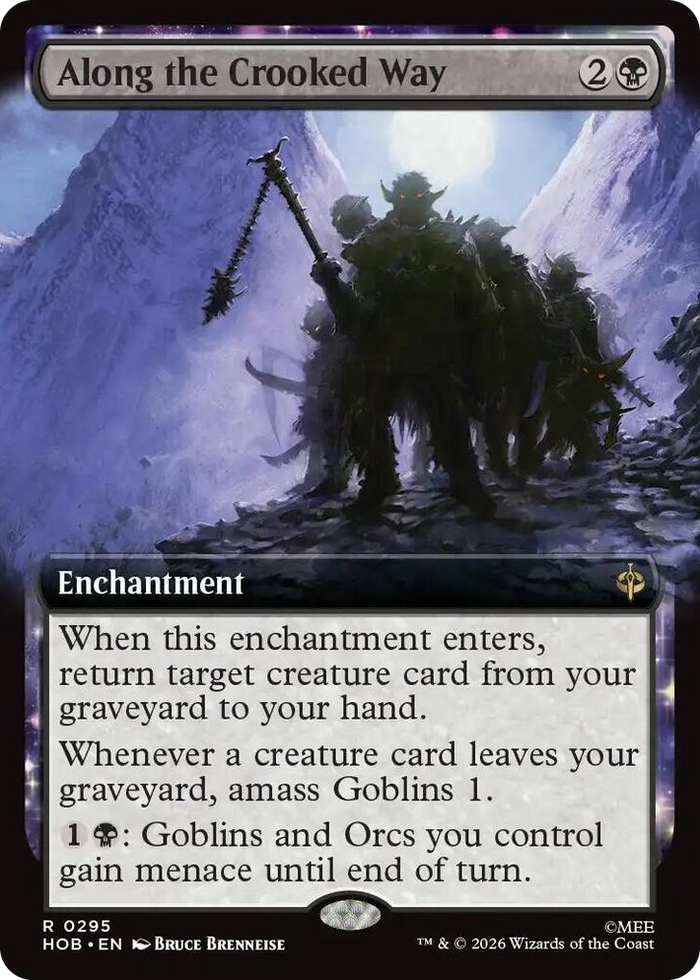 Along the Crooked Way (Extended Art) #295 R - The Hobbit Pokemon card
