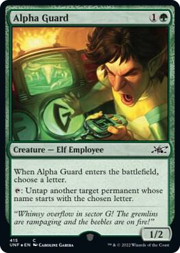 0415 Alpha Guard (Galaxy Foil) C Unfinity