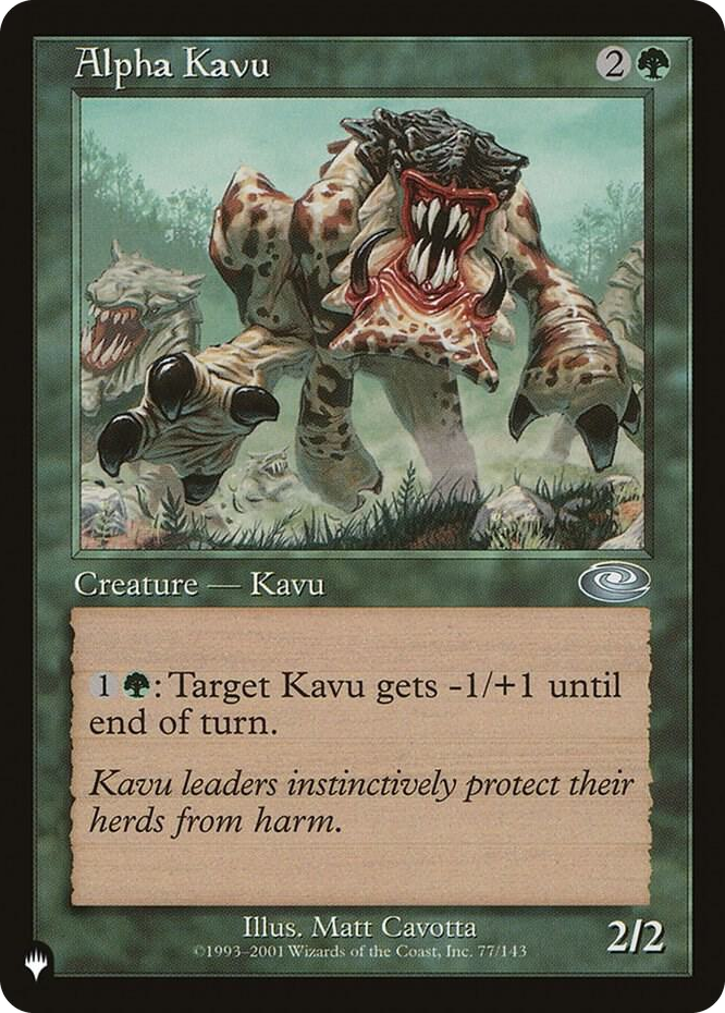 Alpha Kavu #77 U - The List Reprints Pokemon card