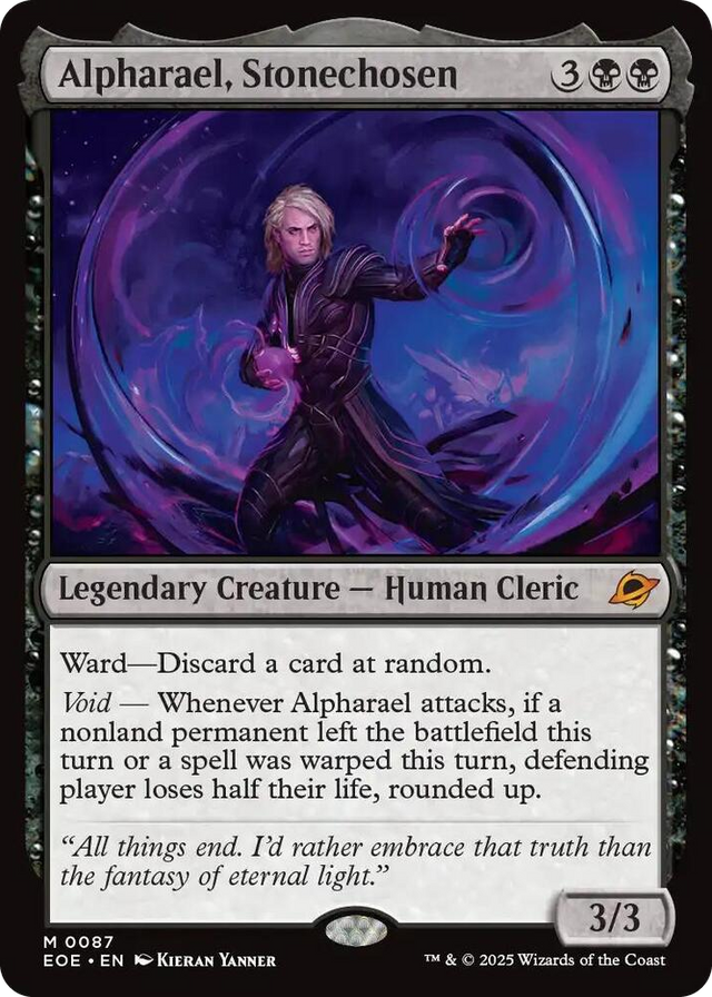 0087 Alpharael, Stonechosen M Edge of Eternities