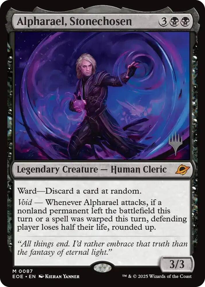 0087 Alpharael, Stonechosen M Promo Pack: Edge of Eternities