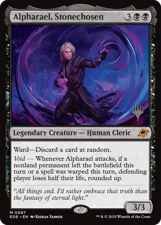 0087 Alpharael, Stonechosen M Promo Pack: Edge of Eternities