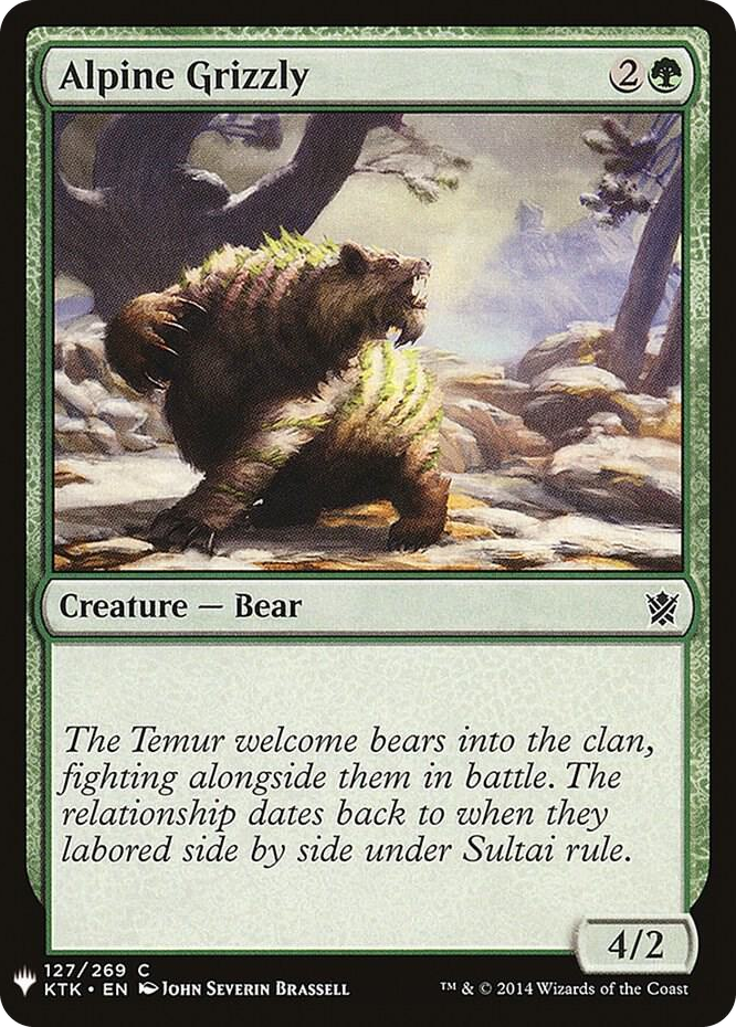 Alpine Grizzly #127 C - The List Reprints Pokemon card