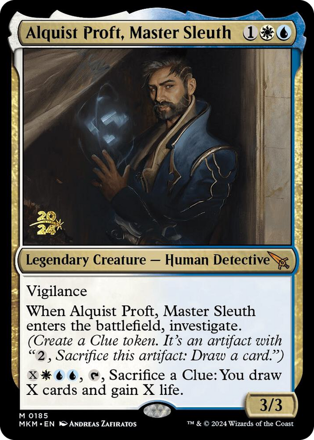 0185 Alquist Proft, Master Sleuth M Prerelease Cards