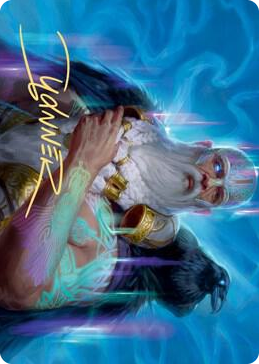 0009 Alrund, God of the Cosmos Art Card (Gold-Stamped Signature) S Art Series: Kaldheim