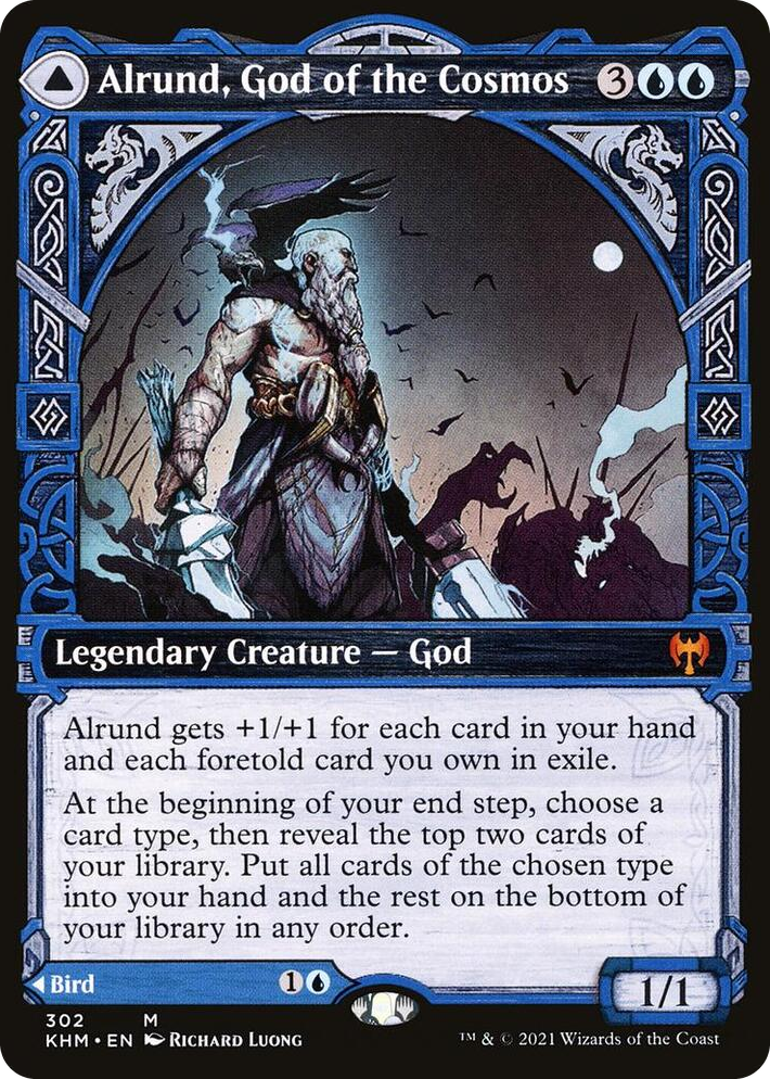 0302 Alrund, God of the Cosmos (Showcase) M Kaldheim