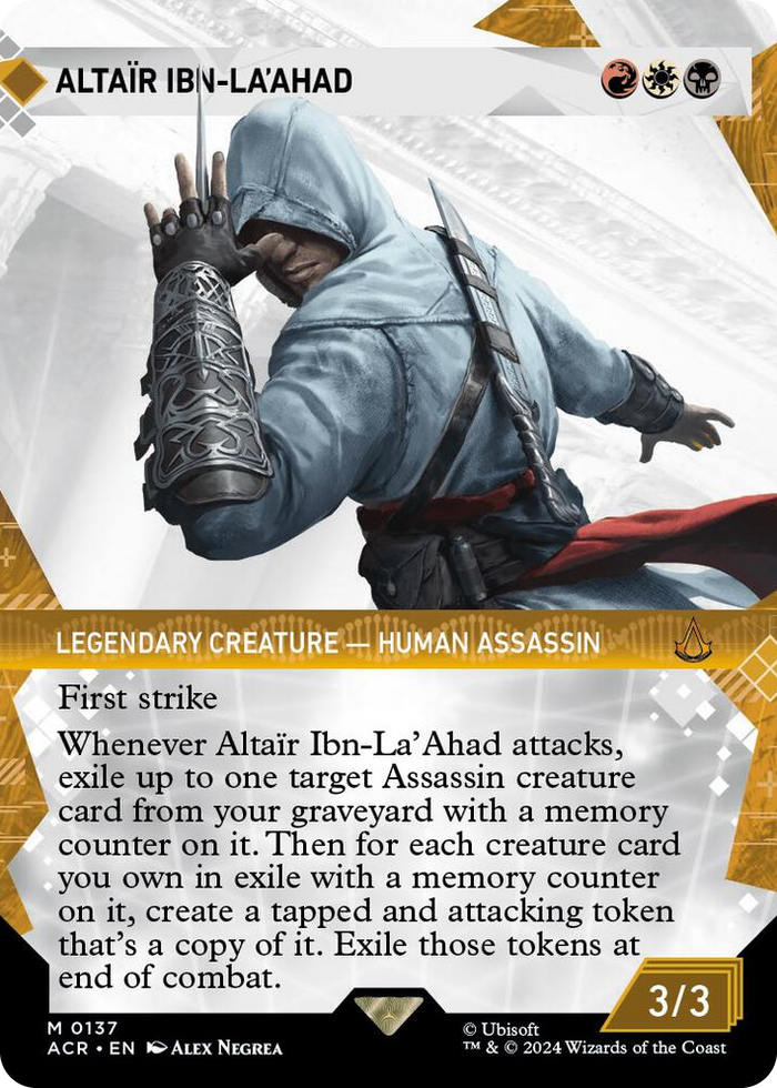 Altair Ibn-La'Ahad (Showcase) #137 M - Universes Beyond: Assassin's Creed Pokemon card