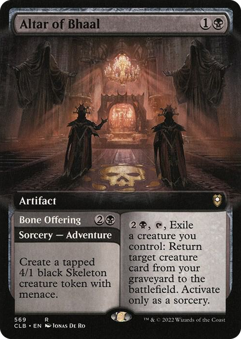 0569 Altar of Bhaal (Extended Art) R Commander Legends: Battle for Baldur's Gate