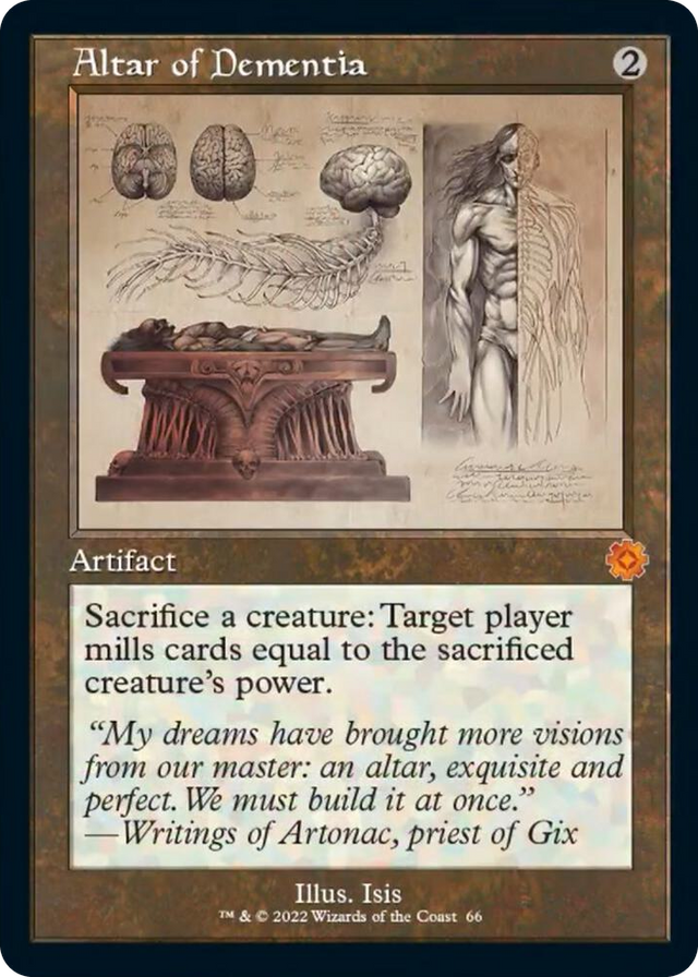 0066 Altar of Dementia (Schematic) M The Brothers' War: Retro Frame Artifacts