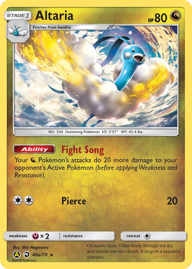 0040a Altaria - 40a/70 Promo Alternate Art Promos