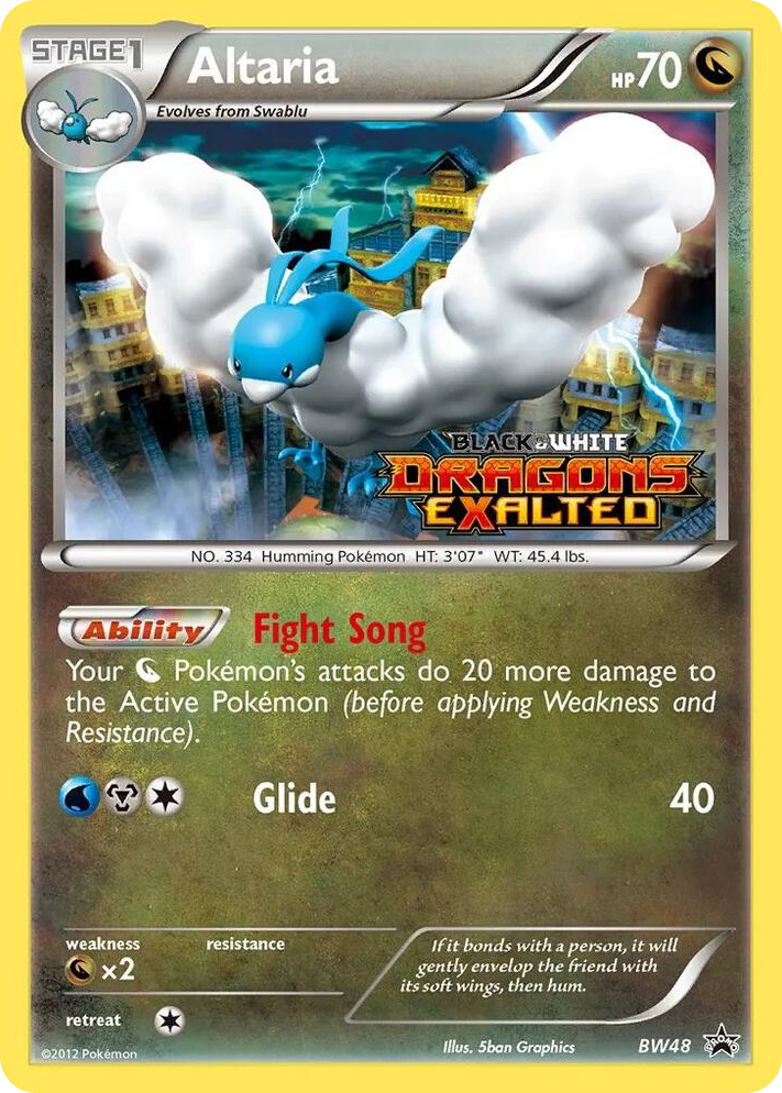 BW048 Altaria - BW48 (Prerelease) Promo Black and White Promos