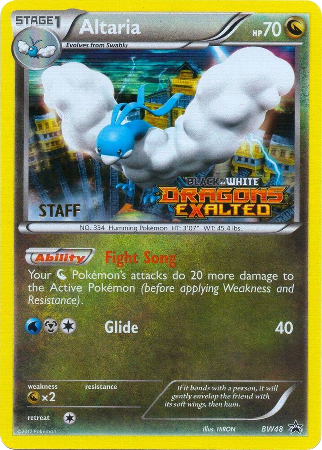 BW048 Altaria - BW48 (Prerelease) [Staff] Promo Black and White Promos