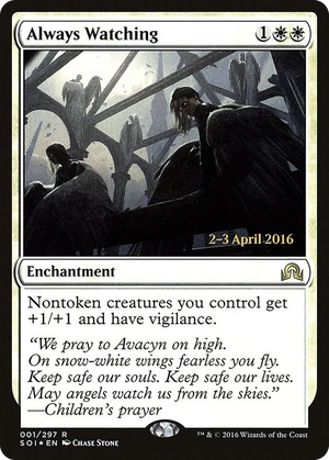 0001 Always Watching R Prerelease Cards