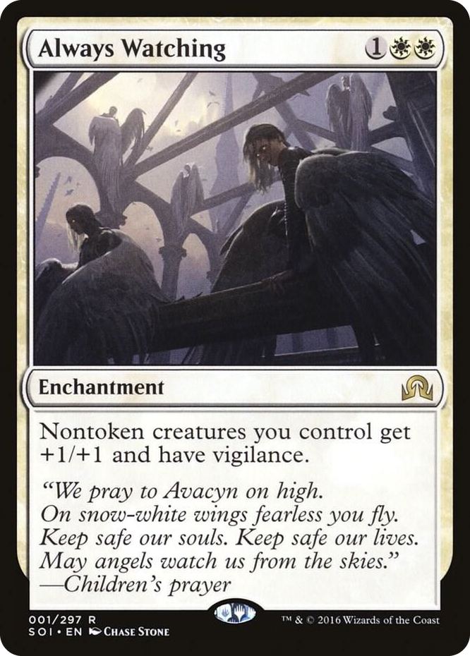 Always Watching #1 R - Shadows over Innistrad Pokemon card