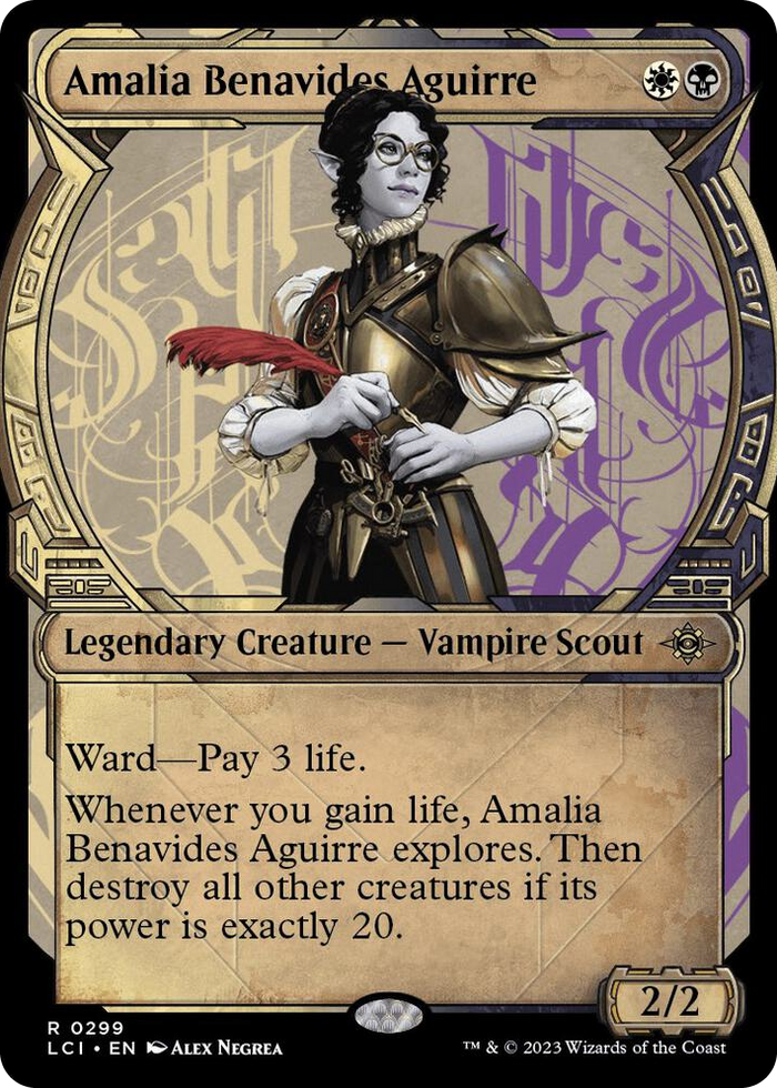Amalia Benavides Aguirre (Showcase) #299 R - The Lost Caverns of Ixalan Pokemon card