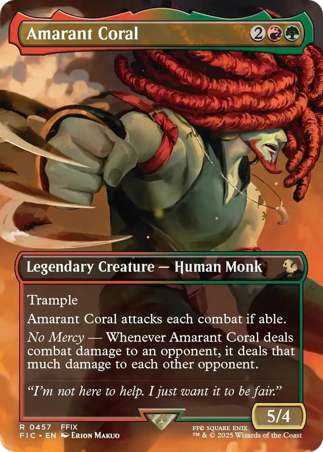 0457 Amarant Coral (Borderless) R Commander: FINAL FANTASY