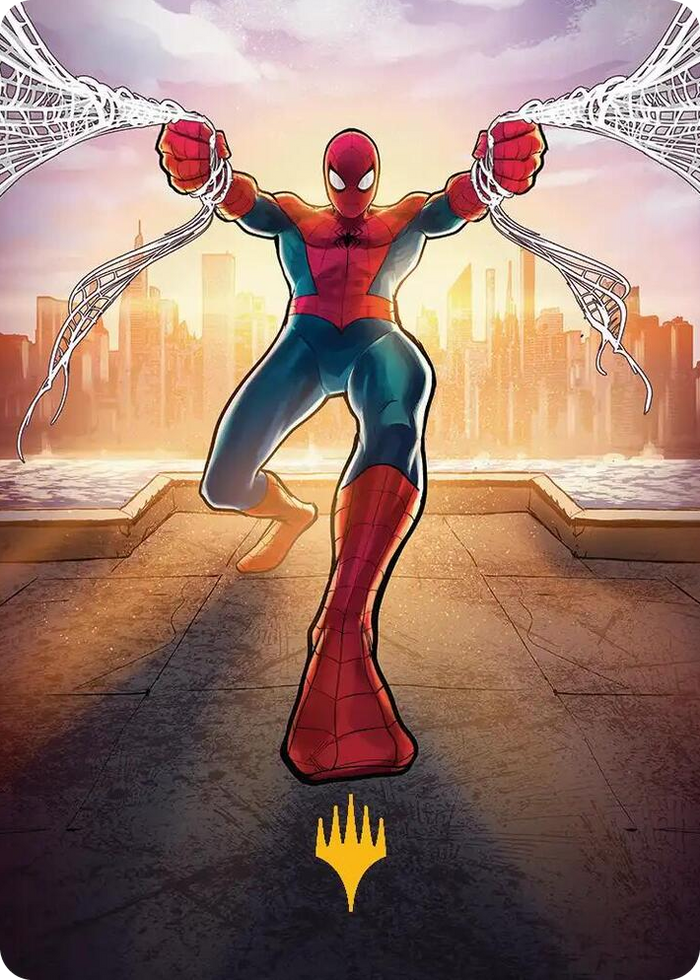 Amazing Spider-Man Art Card (36/54) (Gold-Stamped Planeswalker Symbol) #36 S - Art Series: Marvel's Spider-Man Pokemon card