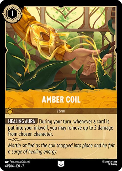 Amber Coil #41 Uncommon - Archazia's Island Pokemon card