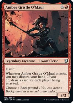 0159 Amber Gristle O'Maul U Commander Legends: Battle for Baldur's Gate