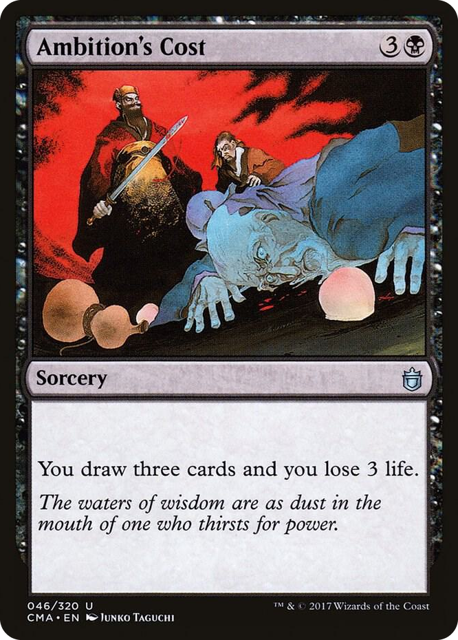 Ambition's Cost #46 U - Commander Anthology Pokemon card