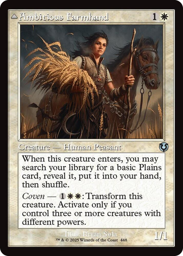 0448 Ambitious Farmhand (Retro Frame) U Innistrad Remastered