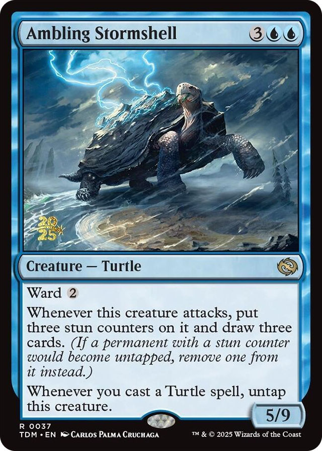 Ambling Stormshell #37 R - Prerelease Cards Pokemon card