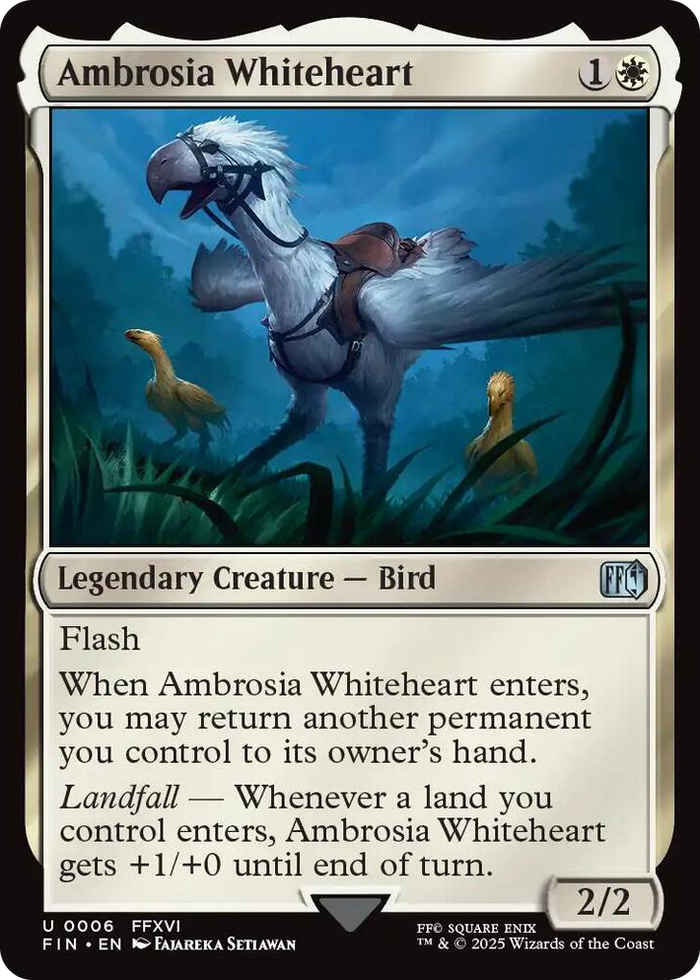 Ambrosia Whiteheart #6 U - FINAL FANTASY Pokemon card