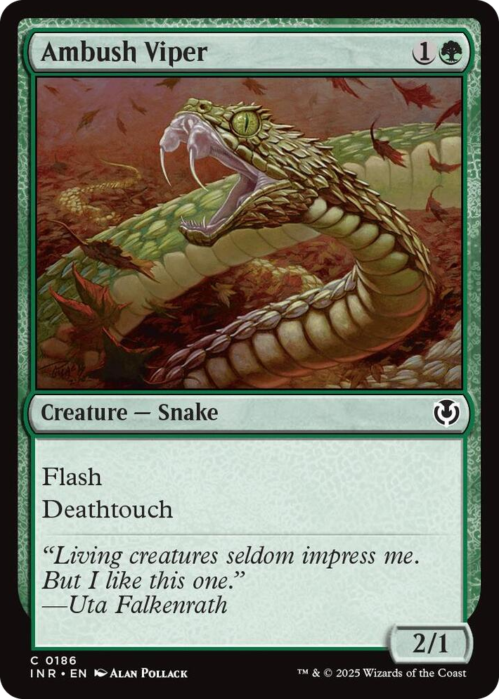 0186 Ambush Viper C Innistrad Remastered