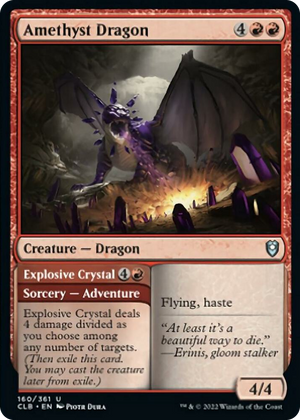 0160 Amethyst Dragon U Commander Legends: Battle for Baldur's Gate