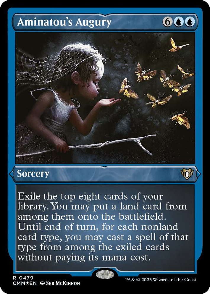 0479 Aminatou's Augury (Foil Etched) R Commander Masters