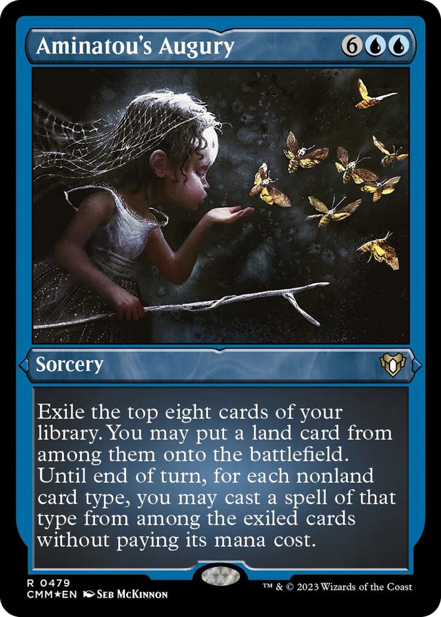 0479 Aminatou's Augury (Foil Etched) R Commander Masters