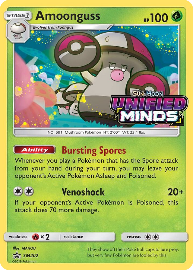 SM202 Amoonguss - SM202 (Prerelease) Promo SM Promos