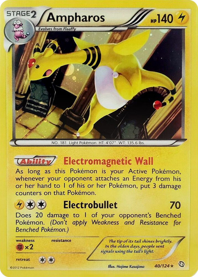 0040 Ampharos - 40/124 (Cosmos Holo) Promo Blister Exclusives