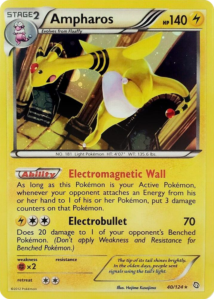 0040 Ampharos - 40/124 (Cosmos Holo) Promo Blister Exclusives