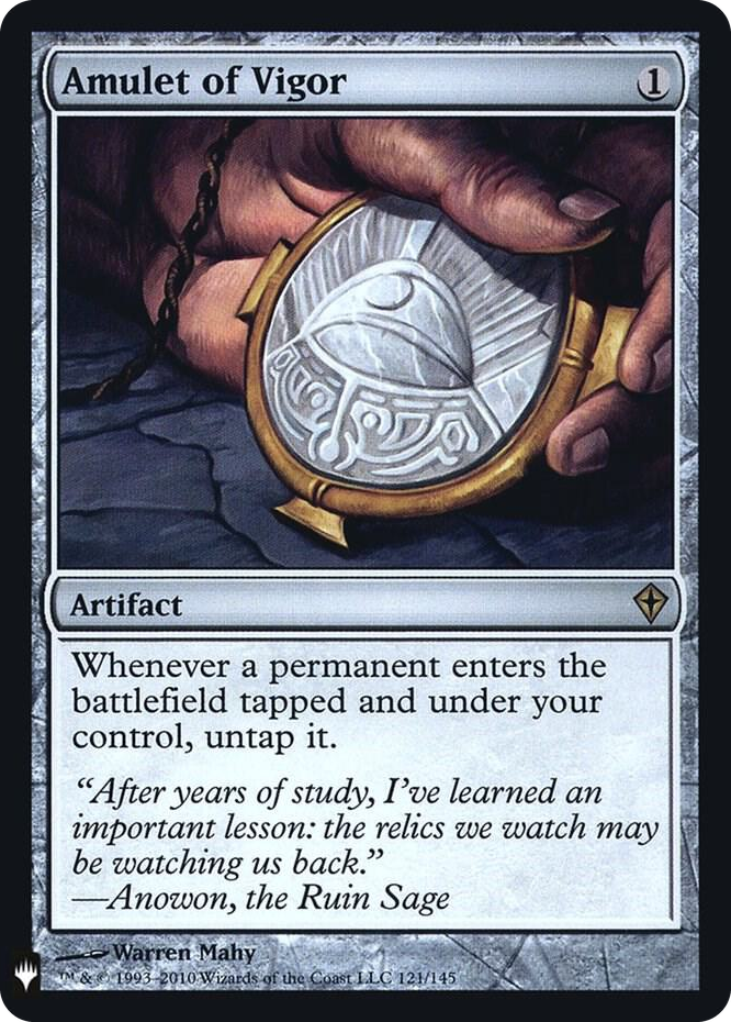 Amulet of Vigor #121 R - The List Reprints Pokemon card