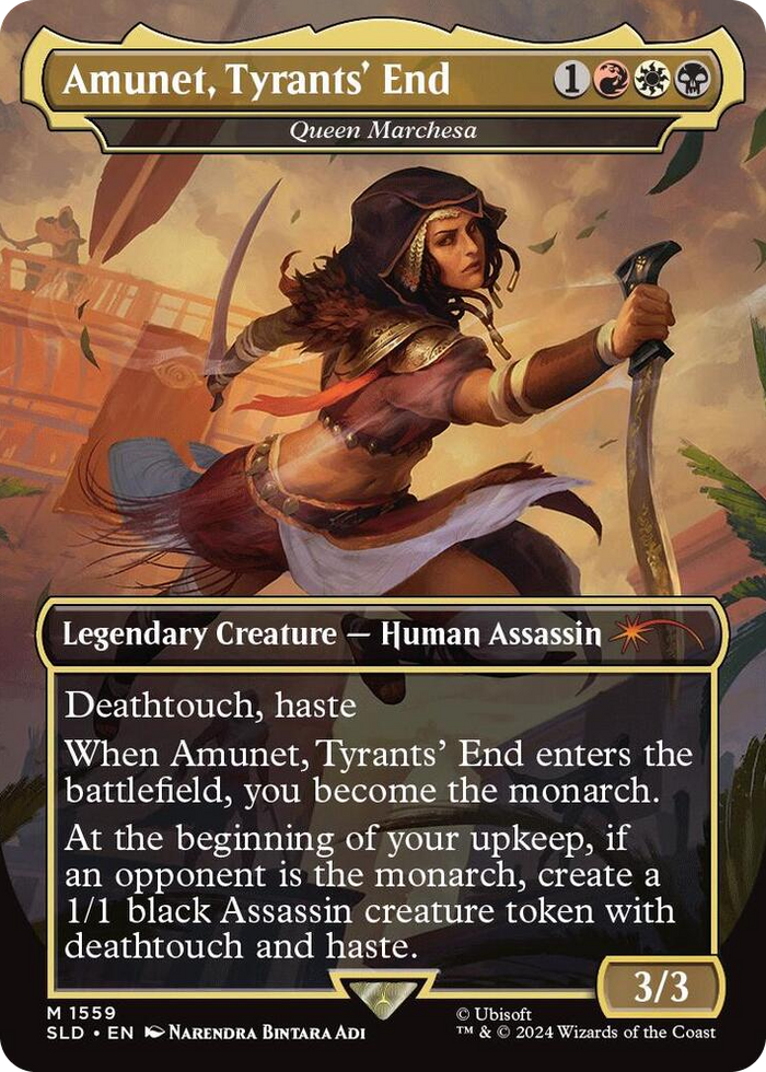 Amunet, Tyrants' End - Queen Marchesa #1559 M - Secret Lair Drop Series Pokemon card