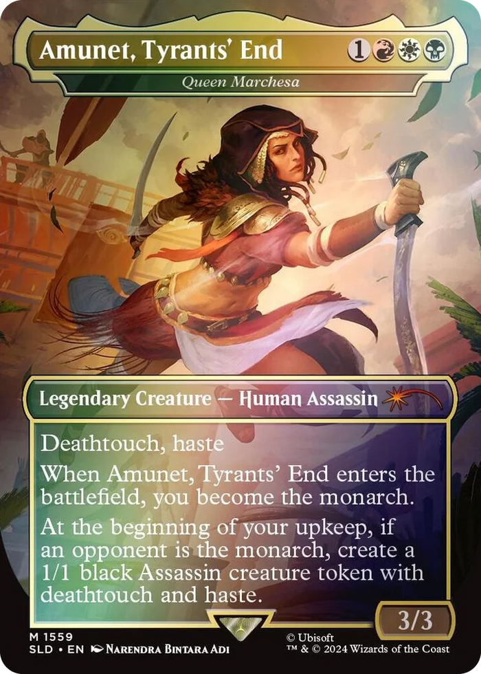 1559 Amunet, Tyrants' End - Queen Marchesa (Rainbow Foil) M Secret Lair Drop Series