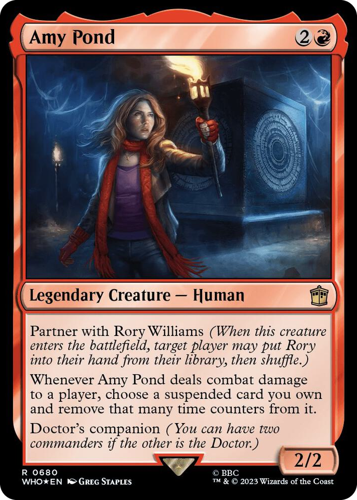 0680 Amy Pond (Surge Foil) R Universes Beyond: Doctor Who
