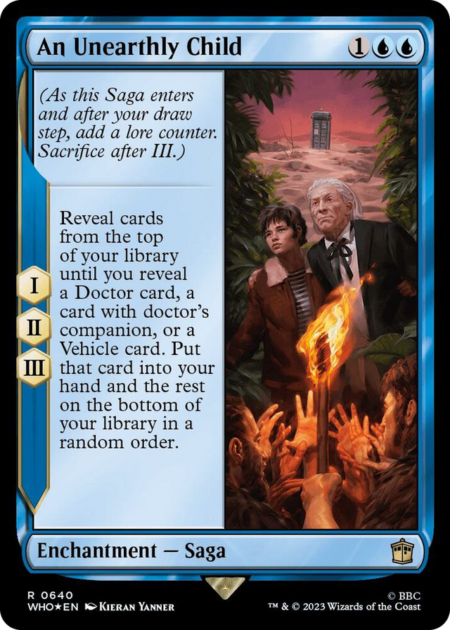 0640 An Unearthly Child (Surge Foil) R Universes Beyond: Doctor Who