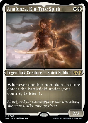0066 Anafenza, Kin-Tree Spirit (Foil Etched) R March of the Machine: Multiverse Legends